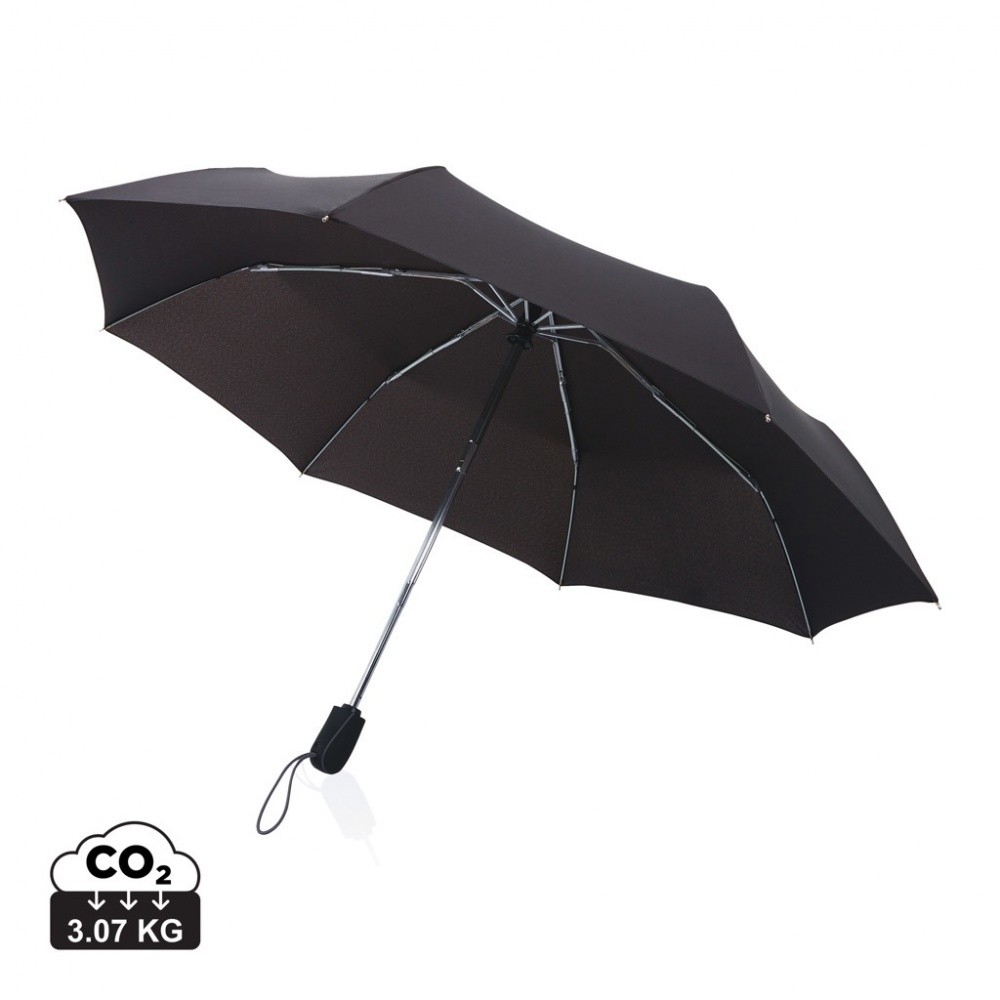 Logotrade promotional product picture of: Swiss Peak AWARE™ Traveller 21” automatic umbrella