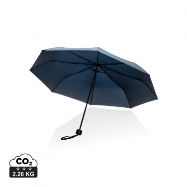 Logo trade business gifts image of: 20.5" Impact AWARE™ RPET 190T mini umbrella