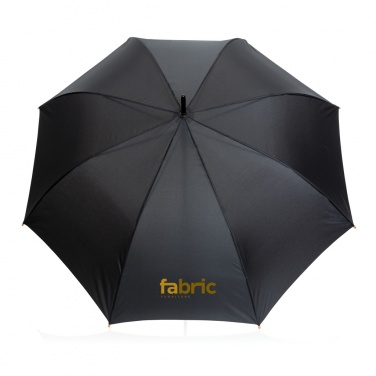 Logotrade promotional item image of: 27" Impact AWARE™ RPET 190T auto open bamboo umbrella