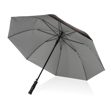 Logo trade business gifts image of: 27" Impact AWARE™ RPET 190T dual colour auto open umbrella