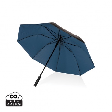 Logo trade corporate gifts image of: 27" Impact AWARE™ RPET 190T dual colour auto open umbrella