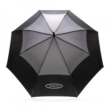 Logo trade promotional merchandise picture of: 27" Impact AWARE™ RPET 190T auto open stormproof umbrella