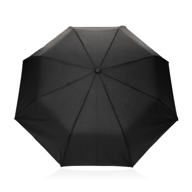 Logotrade promotional giveaway picture of: Kaycey 21" AWARE™ RPET Acacia wood mini auto open umbrella