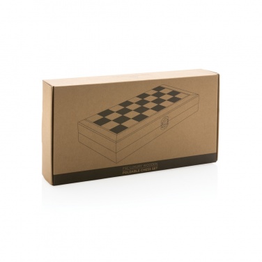 Logotrade advertising products photo of: Luxury wooden foldable chess set