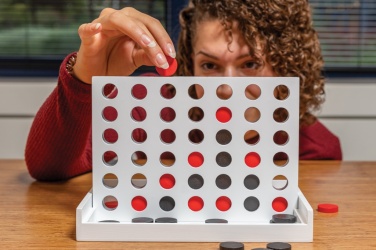 Logo trade business gift photo of: Connect four wooden game