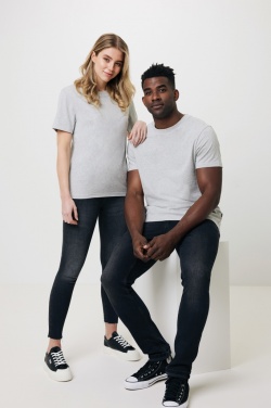 Logo trade corporate gifts image of: Iqoniq Manuel recycled cotton t-shirt undyed