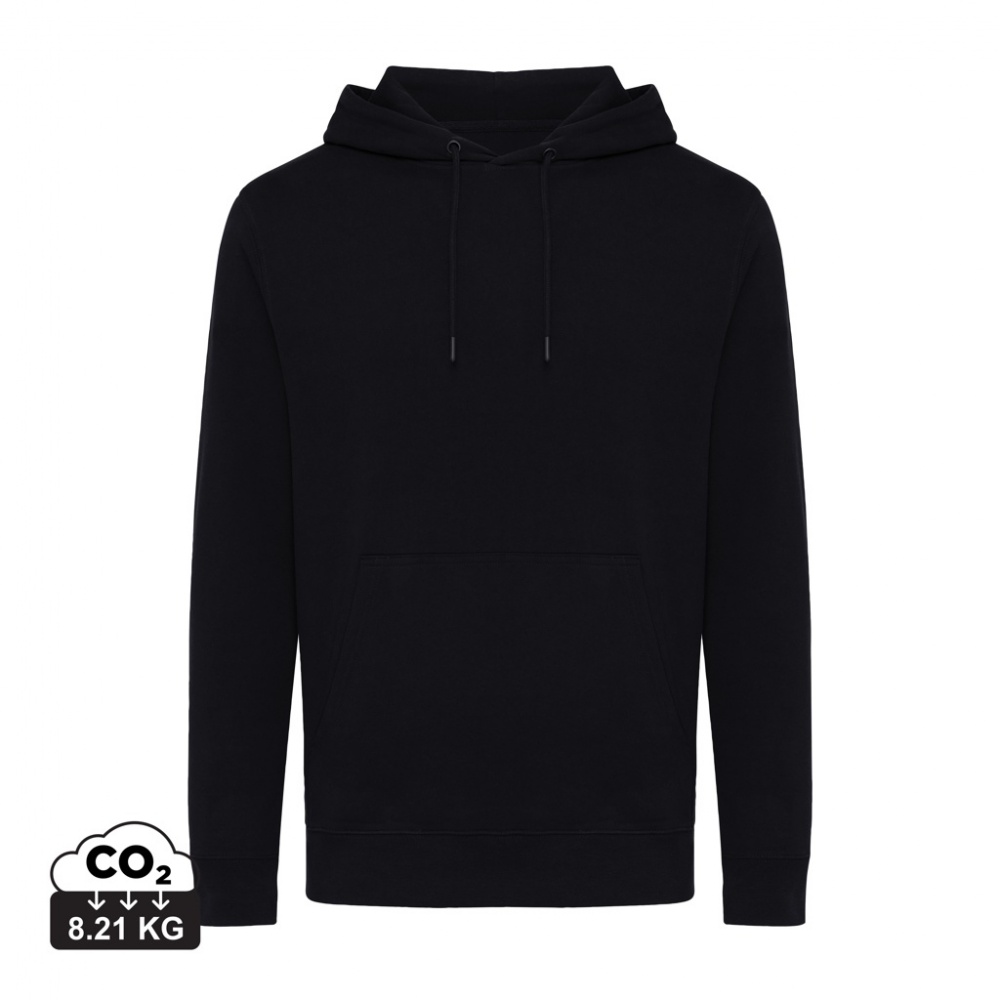 Logo trade promotional products image of: Iqoniq Rila lightweight recycled cotton hoodie
