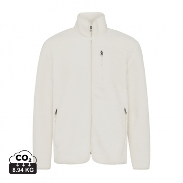 Logo trade promotional giveaway photo of: Iqoniq Diran recycled polyester pile fleece jacket