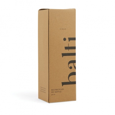 Logotrade promotional item image of: VINGA Balti RCS recycled pet bottle 600 ML