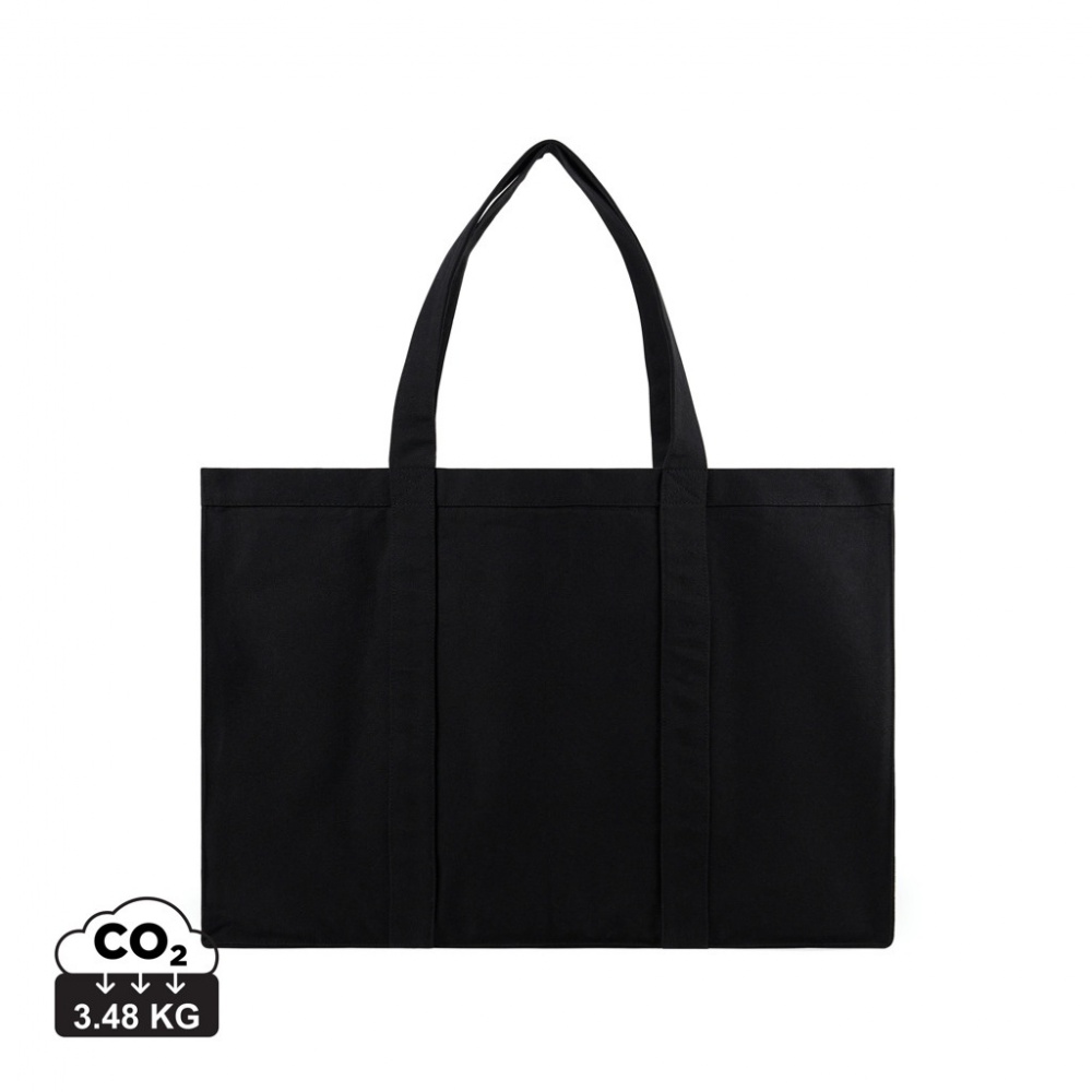 Logo trade promotional giveaways image of: VINGA Hilo AWARE™ recycled canvas maxi tote bag