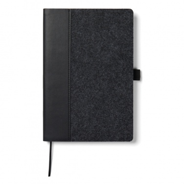 Logo trade promotional gift photo of: VINGA Albon GRS recycled felt notebook