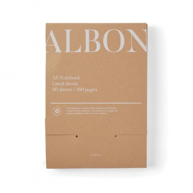 Logotrade promotional giveaways photo of: VINGA Albon GRS recycled felt notebook