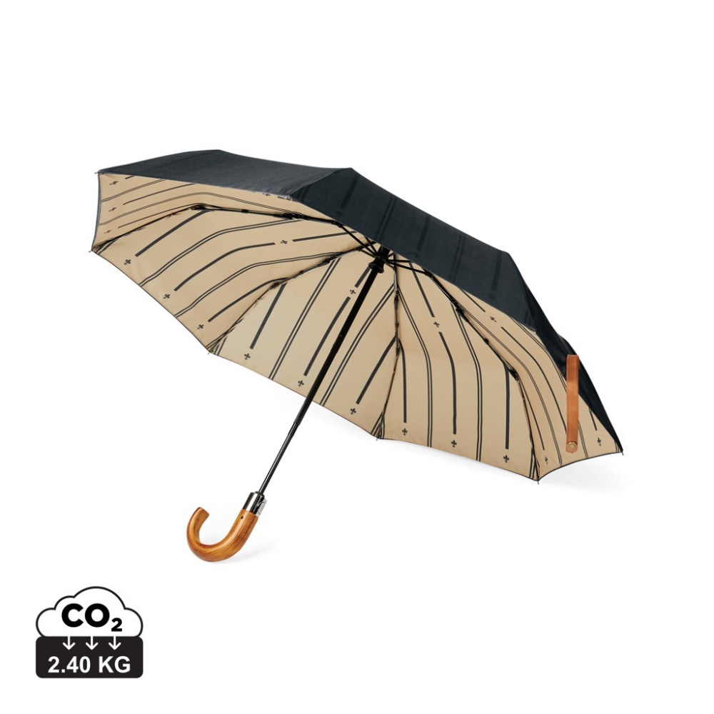 Logotrade promotional product picture of: VINGA Bosler AWARE™ recycled pet 21" foldable umbrella