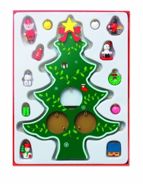 Logotrade promotional giveaway image of: Wooden xmas tree decoration