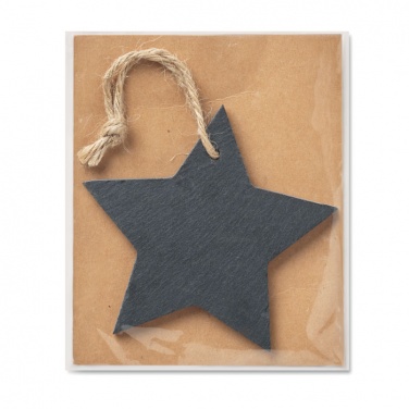 Logo trade promotional gifts image of: Slate xmas hanger star