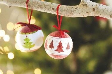 Logo trade promotional merchandise photo of: Christmas bauble in gift box