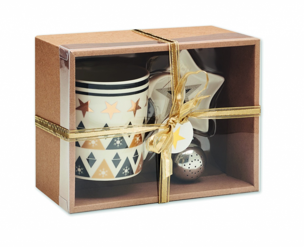 Logotrade promotional items photo of: Mug mini plate filter in box