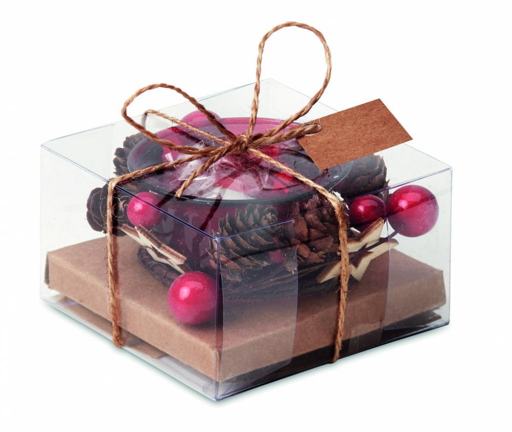 Logo trade promotional products image of: Christmas candle holder