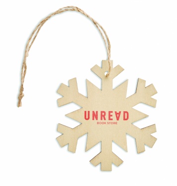 Logo trade promotional giveaways picture of: Snowflake Tree hanger