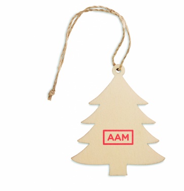 Logo trade promotional products picture of: Wooden Tree shaped hanger
