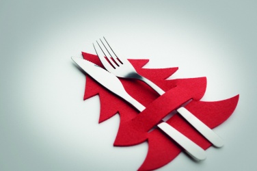 Logo trade promotional giveaway photo of: RPET felt cutlery holder set