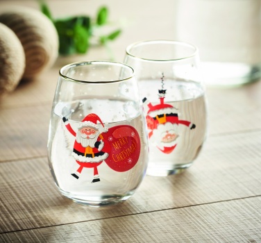 Logo trade promotional items picture of: Set of 2 Christmas glasses