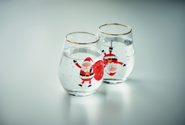 Logotrade business gifts photo of: Set of 2 Christmas glasses