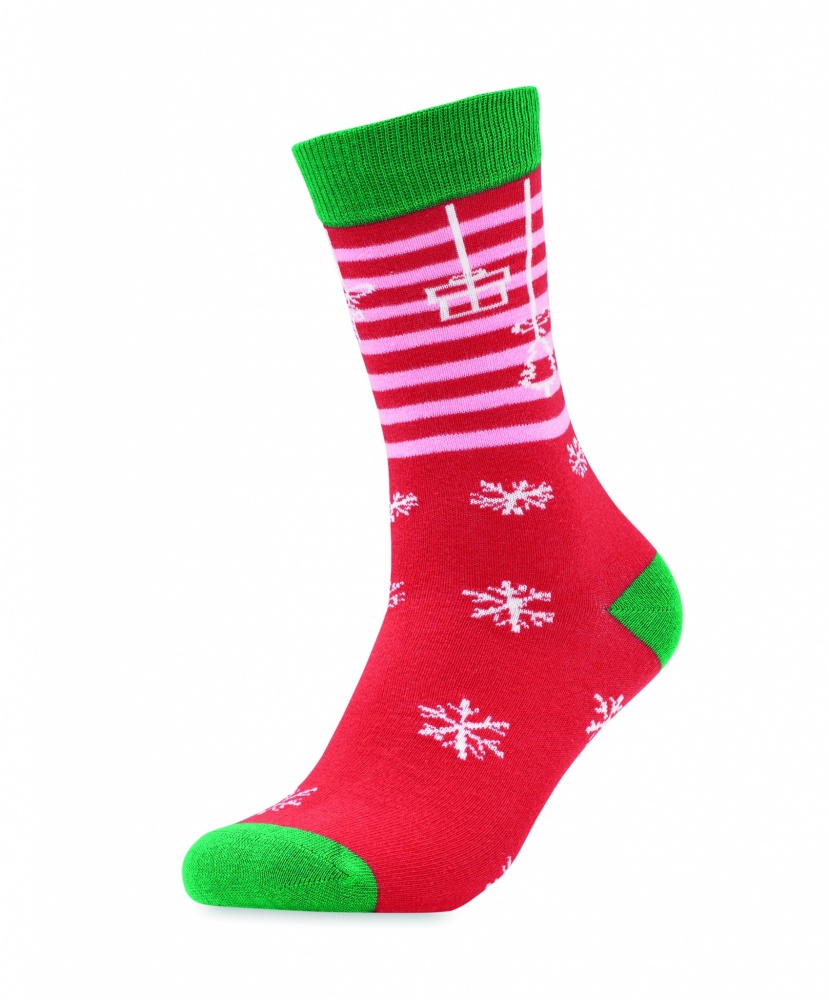 Logo trade corporate gift photo of: Pair of Christmas socks L