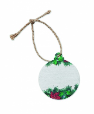 Logo trade promotional items image of: Seed paper Xmas ornament