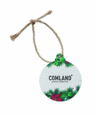 Logo trade promotional product photo of: Seed paper Xmas ornament