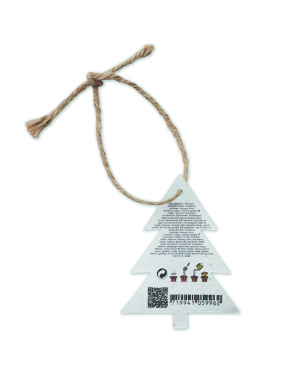 Logotrade promotional gift picture of: Seed paper Xmas ornament