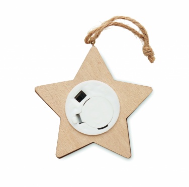 Logotrade promotional product image of: Wooden weed star with lights