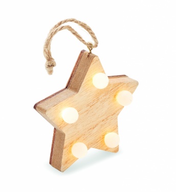 Logotrade corporate gifts photo of: Wooden weed star with lights