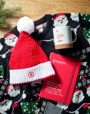 Logo trade promotional gifts picture of: Christmas knitted beanie