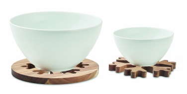 Logotrade promotional merchandise picture of: Acacia wooden pot holders set