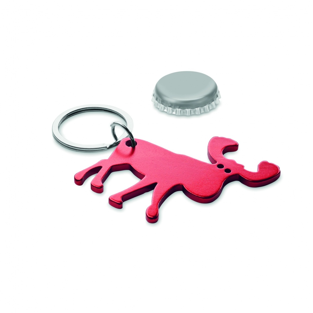 Logo trade promotional products image of: Recycled aluminium key ring Pori