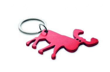 Logo trade promotional items image of: Recycled aluminium key ring Pori