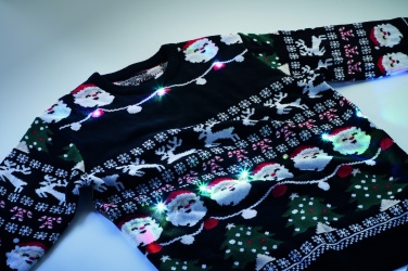 Logo trade promotional giveaways image of: Christmas LED sweater L/XL