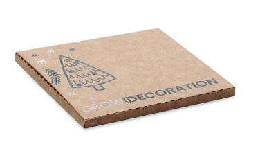 Logo trade promotional items image of: Wooden bauble shape hanger