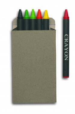 Logotrade promotional gifts photo of: Carton of 6 wax crayons