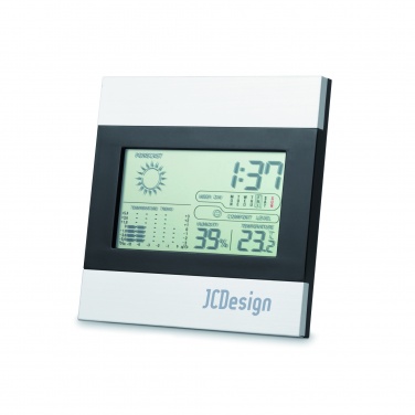 Logo trade promotional giveaway photo of: Weather station and clock