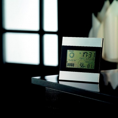 Logo trade promotional products picture of: Weather station and clock