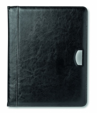 Logo trade promotional merchandise photo of: PU portfolio w/ 20 pages bloc