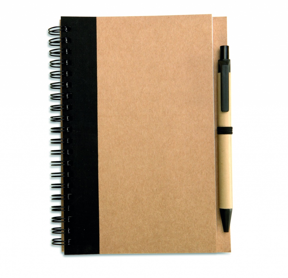 Logotrade promotional giveaway image of: B6 recycled notebook with pen
