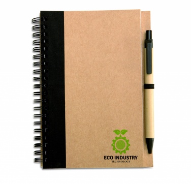 Logotrade corporate gift image of: B6 recycled notebook with pen