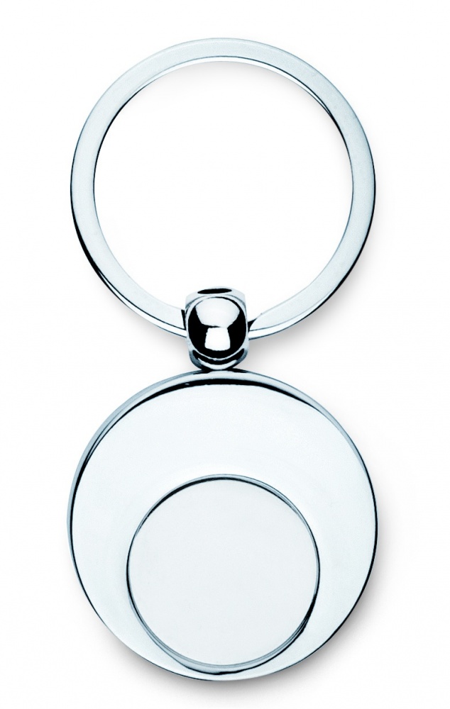 Logo trade promotional products image of: Metal key ring with token Tampere