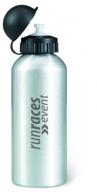 Logo trade promotional merchandise photo of: Single-walled 600 ml aluminum bottle