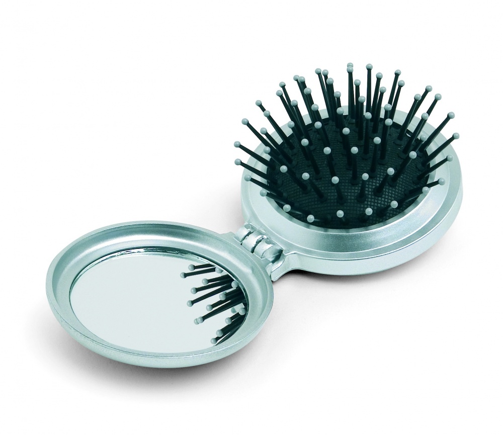 Logo trade corporate gifts image of: Foldable brush/mirror