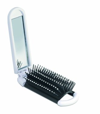 Logotrade promotional gift picture of: Foldable hairbrush with mirror