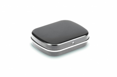 Logo trade promotional merchandise picture of: Easy tin silver w/mints